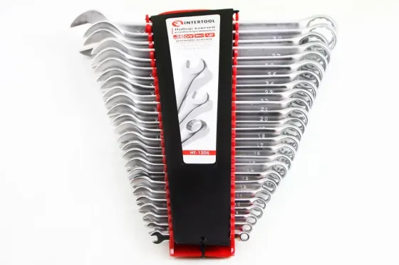 Набір ключів ріжково-накидних 25 ед. Intertool (6-32м) Вінниця