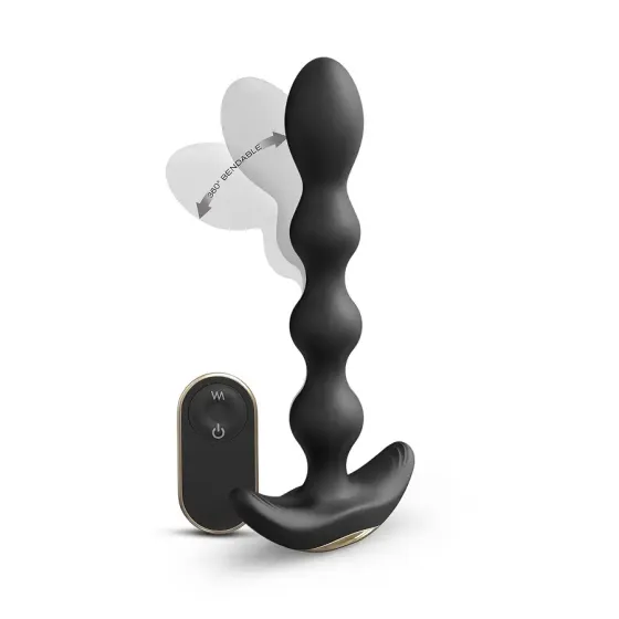Анальний вібратор-намисто Dorcel FLEXI BALLS, гнучкий стовбур, пульт ДК Львів