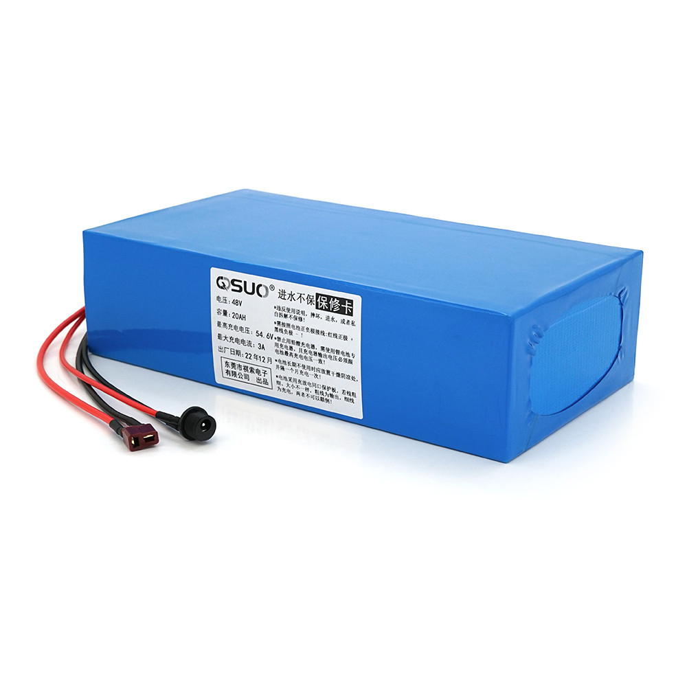 Акумуляторна батарея літієва QiSuo 48V 20A з елементами Li-ion 18650, DC: 5.5x2.1мама + роз'єм T-2HQмама Київ - фото 1