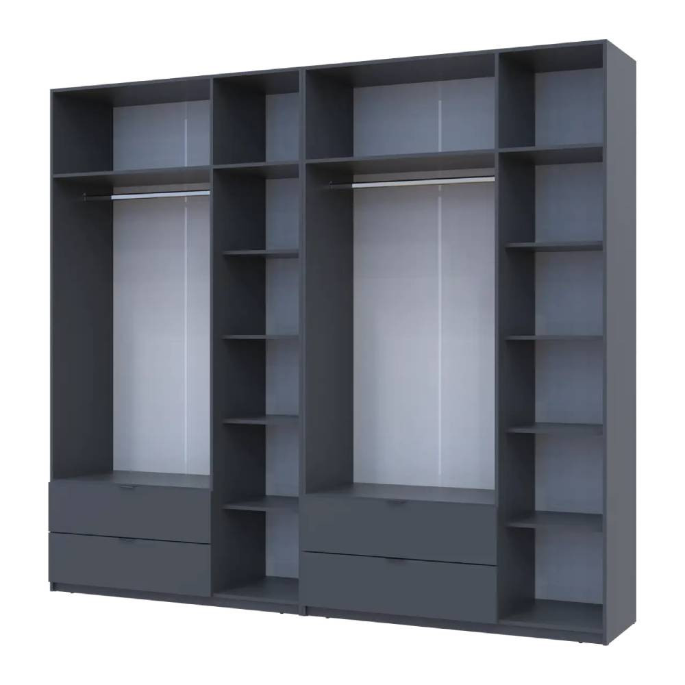 Шкаф для одежды Doros Лукас Графит 3+3 ДСП 270х50х240 DRS-011695 (42005117) Львов - изображение 3