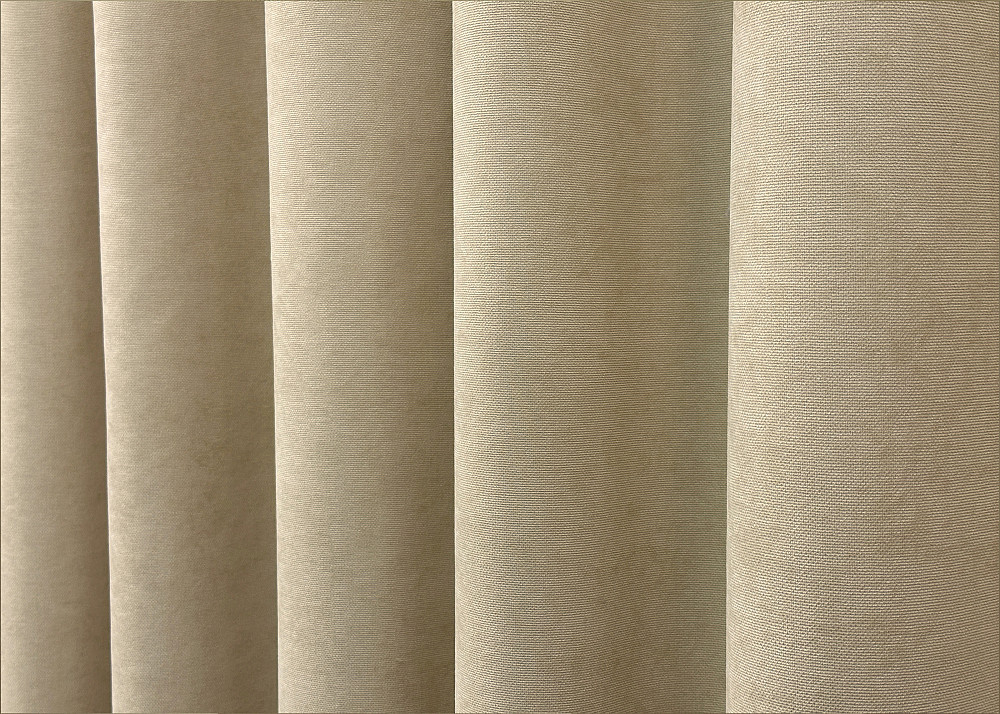 Комплект штор на люверсах VR-Textil Мікровелюр SPARTA № 1192ш 150х270 см 2 шт Бежевий (37-0162) Київ - фото 16