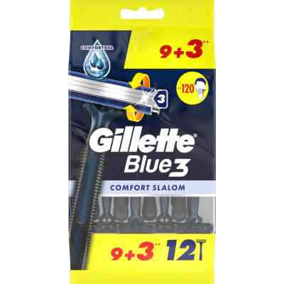 Бритва Gillette Blue 3 Comfort Slalom 12 шт. (8006540808771) Винница