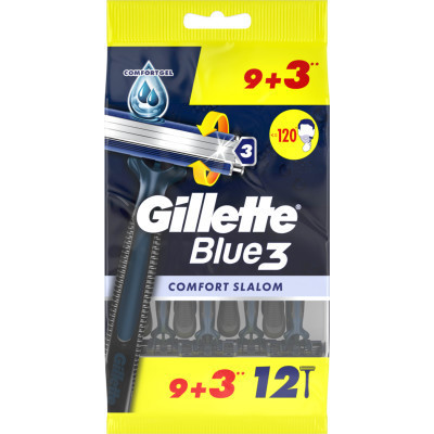 Бритва Gillette Blue 3 Comfort Slalom 12 шт. (8006540808771) Винница - изображение 2