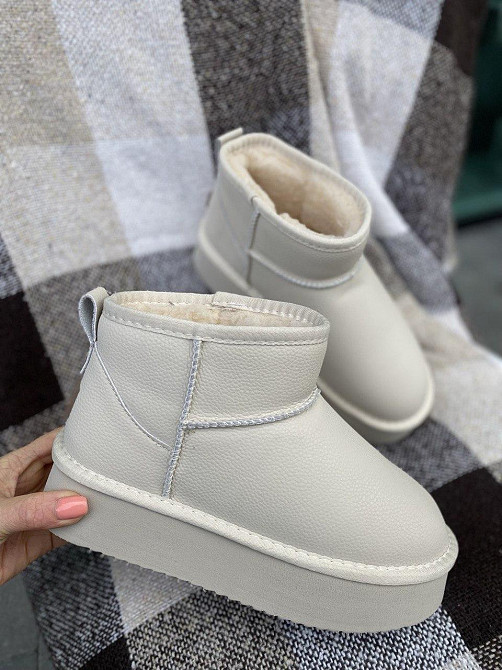 ITTS Угги жіночі ITTS A801-F св.бежевий (зима, шкіра натуральна) (5738) Коломия - фото 8