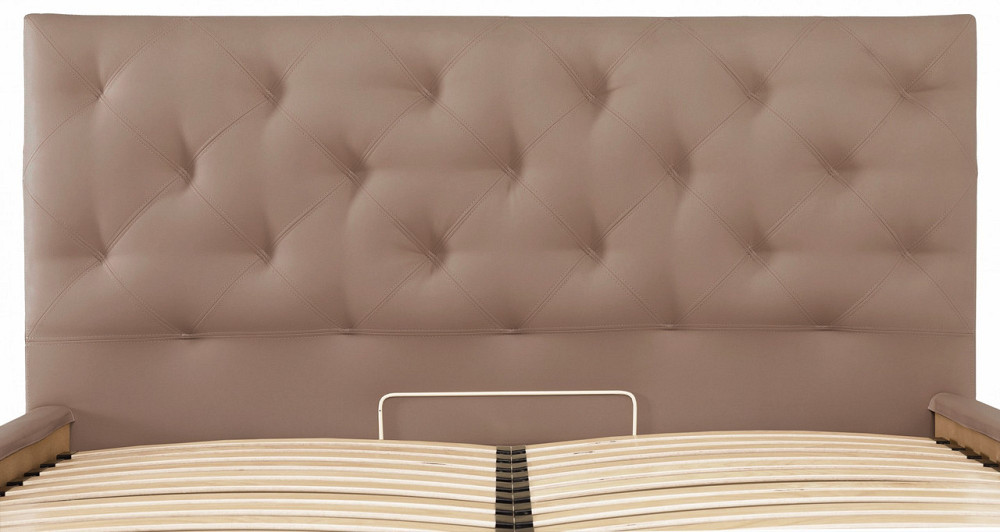 Ліжко Двоспальне Bristol VIP 160 х 190 см Fly 2213 З додатковою металевою цільнозварною рамою Світло-коричневий Дніпро - фото 11