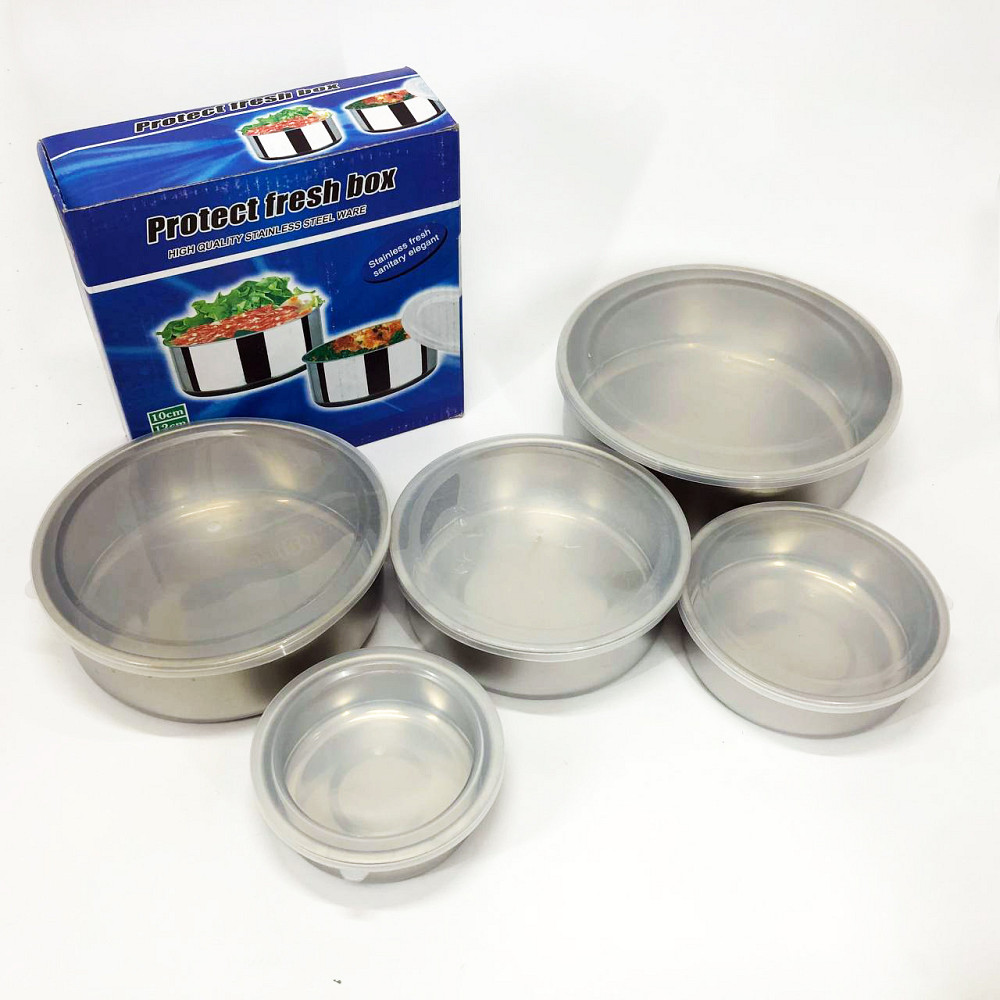 Набор пищевых контейнеров Unique UN-1515 5 шт из нержавеющей стали DQ-84 Львов - изображение 8