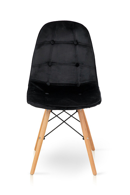 Стілець ДЖАСТІН, велюр чорний Київ - фото 2