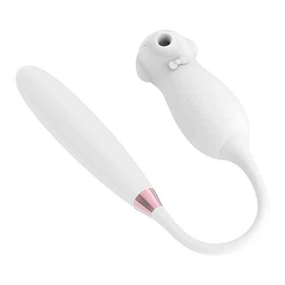 Вібратор подвійний білий Elva Dual Purpose (white) Sex Aura Київ