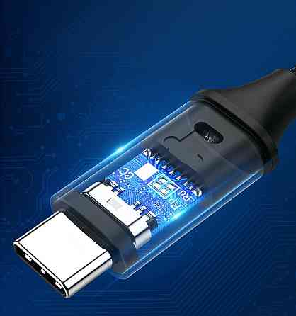 Кабель USB 2.0 Type-C M-M, 2 м, 60W Чорний, Round Cable Nickel Plating Aluminum Shell US261 UGREEN Вінниця