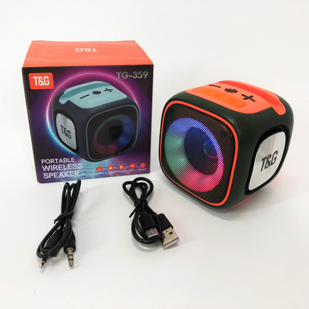 Bluetooth колонка з якісним звуком і підсвічуванням, Бездротова портативна колонка з ремінцем ZL-26 Львів - фото 14