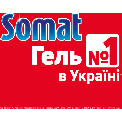 Гель для мытья посуды в посудомойке Somat Exellence Duo Gel Антижир 684 мл + 684 мл (9000101819199) Винница - изображение 8