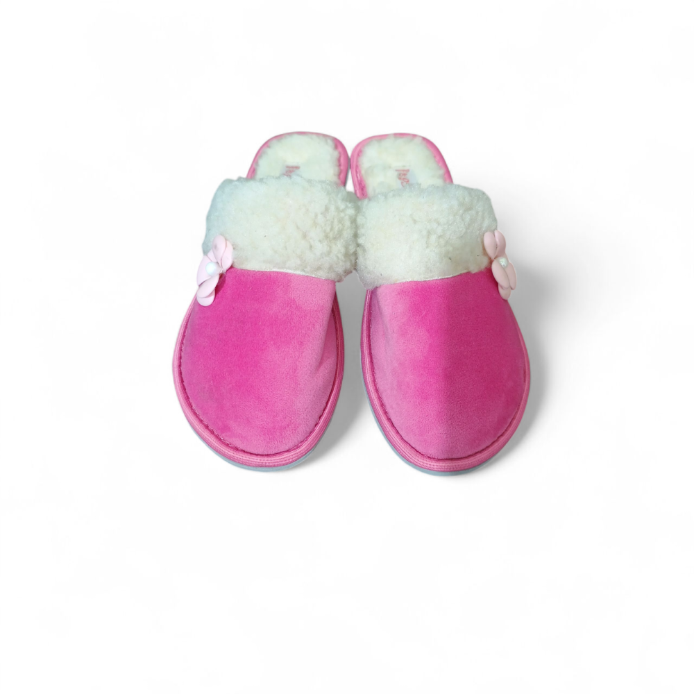 Закриті капці жіночі паркетні PaGo квітка рожевий Одеса - фото 2