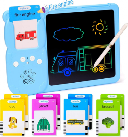 Планшет інтерактивний дитячий Plan Toys для вивчення английскої мови 112 карток 224 слова Київ