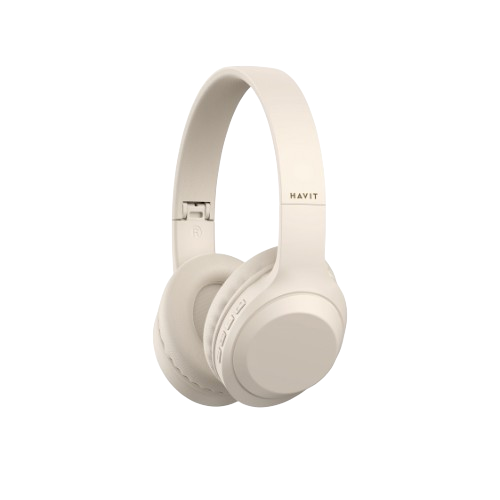 Навушники бездротові накладні Havit HV-H628BT Beige бежевий Житомир
