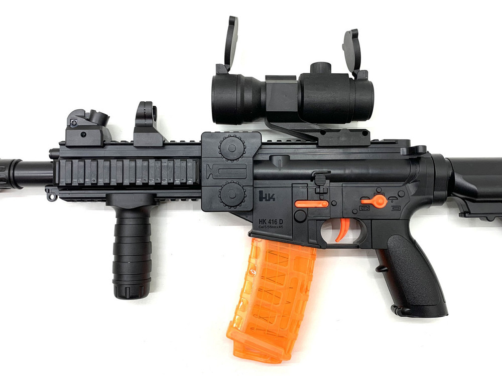 Іграшковий автомат з глушником м'якими патронами знімний приціл 79 см (906) Чернігів - фото 4