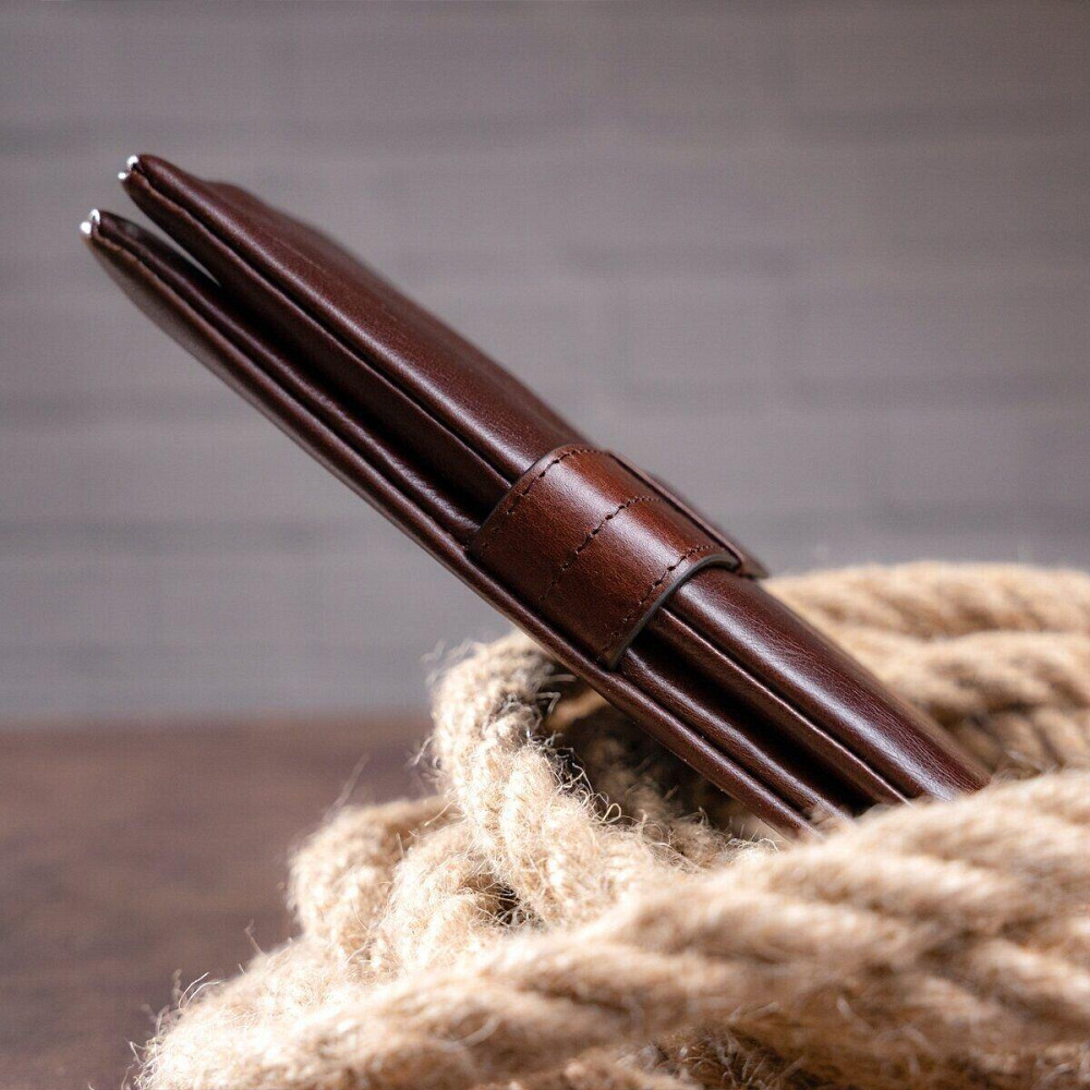 Кошелек универсальный Vintage 14912 Коричневый Киев - изображение 6