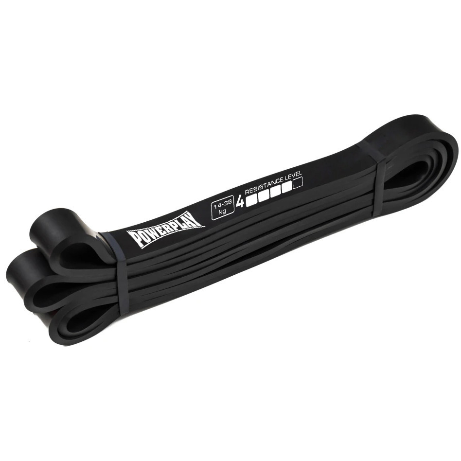 Еспандер-петля (гумка для фітнесу і кроссфіту) PowerPlay 4117 Power Band Чорна (14-39kg) Кам'янське - фото 2