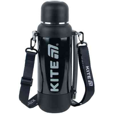 Термос Kite 1200 мл, чорний (K25-1225-1) Вінниця