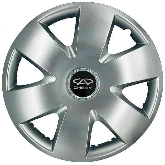 Автомобильные модельные колпаки R15 Chery 308 4шт, SJS, серебряные Киев
