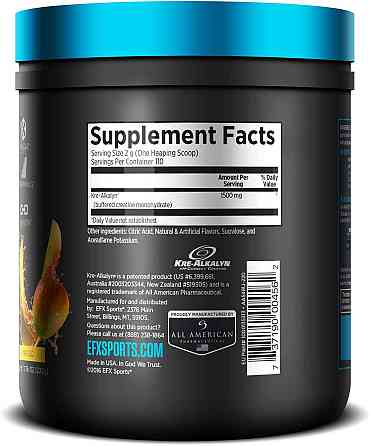 Креалкалин EFX Kre-Alkalyn Powder, 220 g (Mango) Луцк
