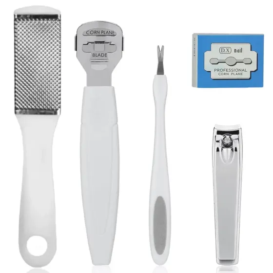Набор инструментов для педикюра (Станок, терка, триммер, кусачки + 10 лезвий) Киев