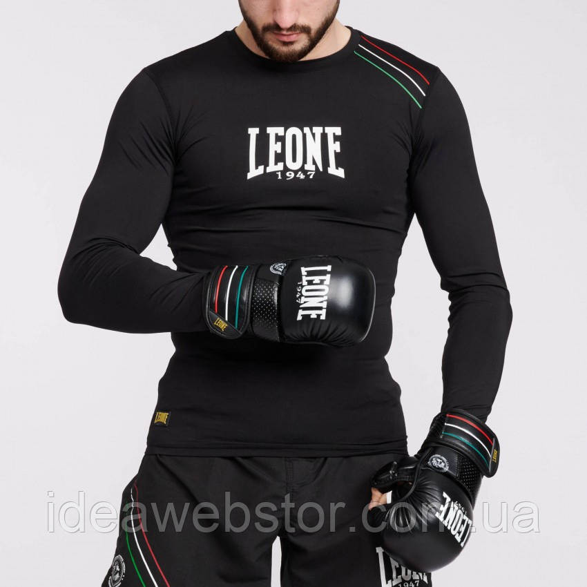 Рашгард Leone Flag Black 2XL с длинным рукавом компрессионная спортивная футболка для ММА БЖЖ грэпплинга фитнеса и тренировок Киев - изображение 7