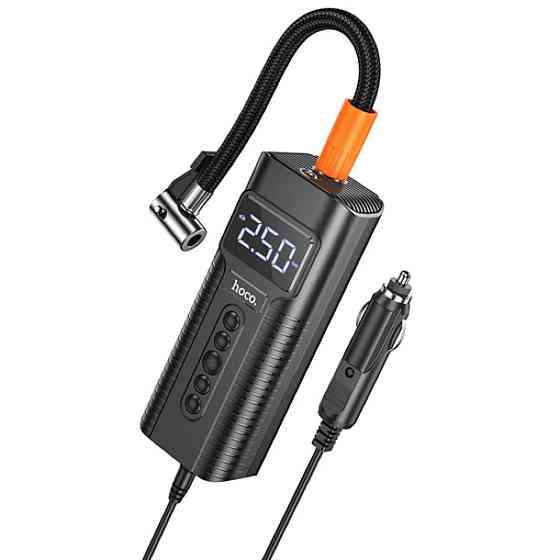 Автомобільний насос HOCO PH55 Roys smart car air pump Black Киев