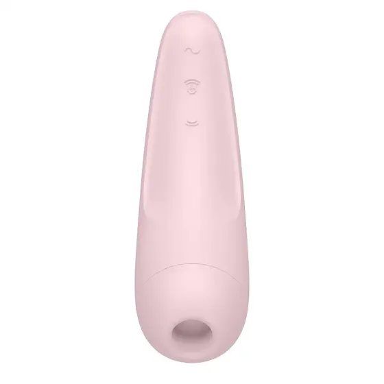 Вакуумний кліторальний стимулятор Satisfyer Curvy 2+ Pink з керуванням через інтернет Львів