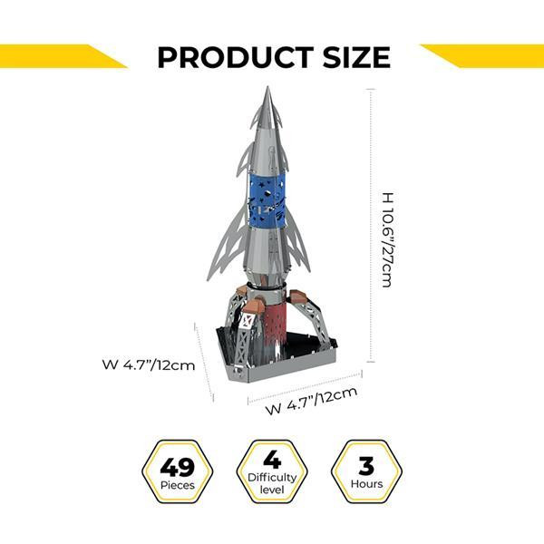 Колекційна модель-конструктор Metal Time Ad Astra Космічна ракета механічна (MT050) Харків - фото 8