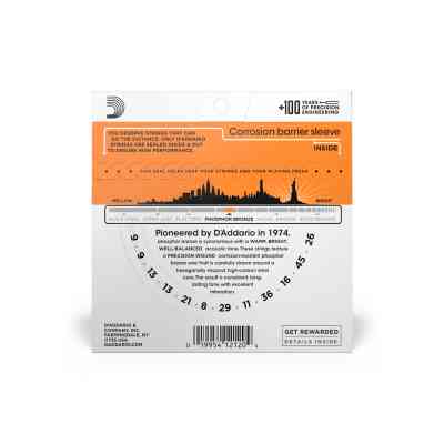 Струни для гітари D'Addario Phosphor Bronze 12-String Extra Light (09-45) (EJ41) Вінниця