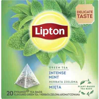 Чай Lipton зелений "Intense mint" 20 пакетиків (5063270108284) Вінниця