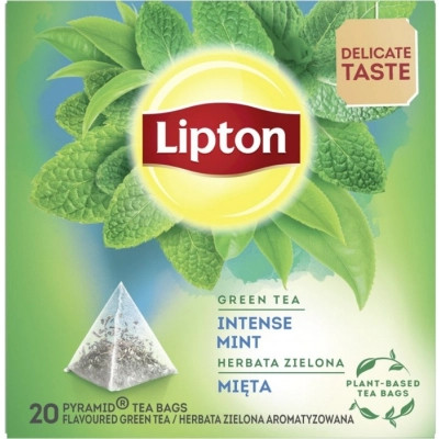 Чай Lipton зелений "Intense mint" 20 пакетиків (5063270108284) Вінниця - фото 1