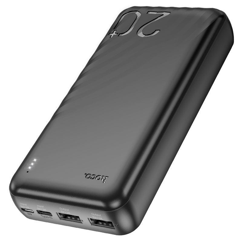 Зовнішній акумулятор HOCO J123A Element power bank(20000mAh) Black Київ - фото 4