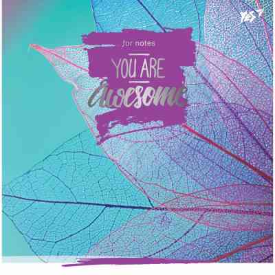 Блокнот Yes 150 * 150/64 л "Leaves" лінія (151512) Вінниця