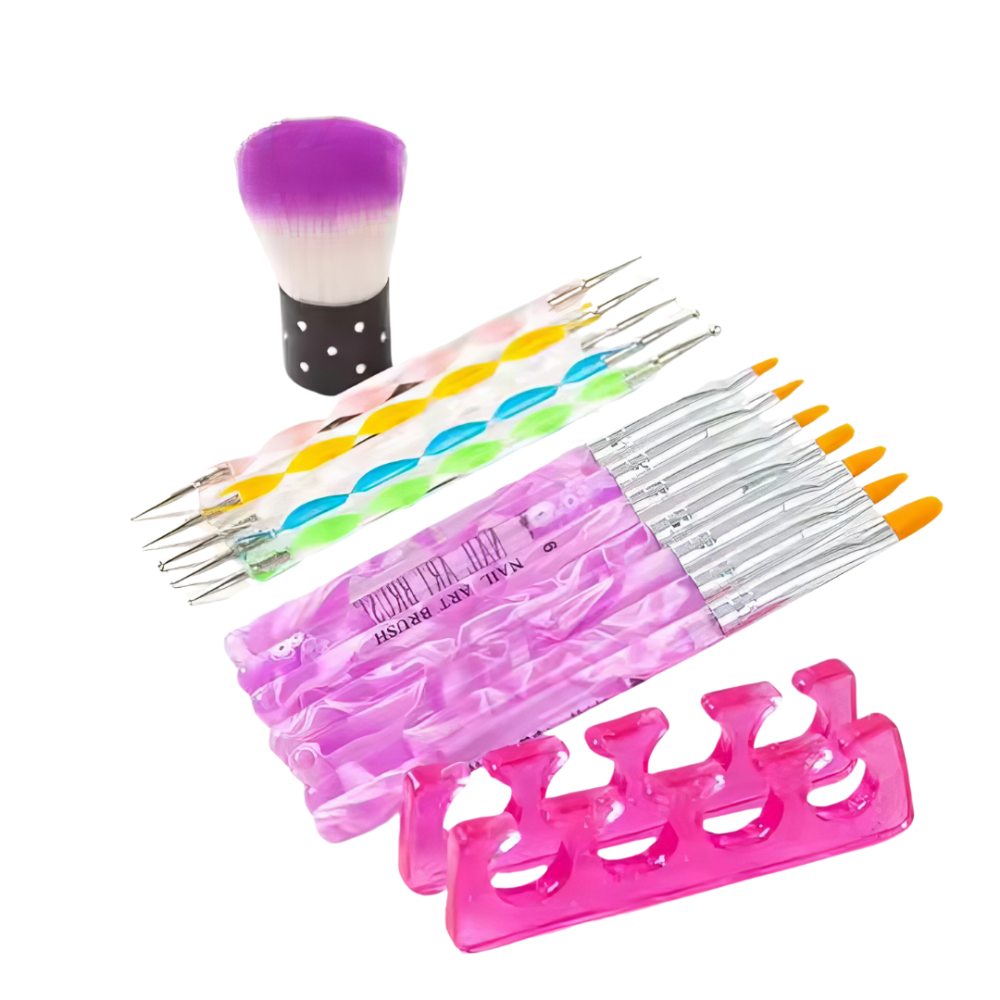 Набір пензлів для манікюру та педикюру професійний набір для нейл-арту 15 шт. Кам'янець-Подільський - фото 7