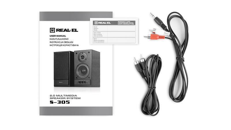 Акустична система REAL-EL S-305 Black Чорний Харьков - изображение 8