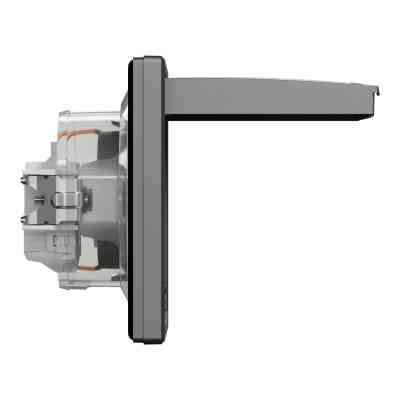 Розетка Schneider Electric ASFORA з кришкою, IP44, антрацит (EPH3100371) Вінниця