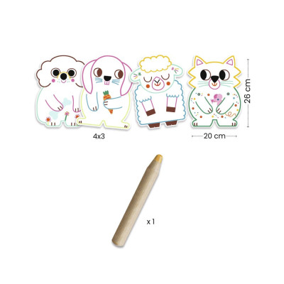 Набор для творчества Djeco Рисование Домашние животные (DJ00061) Винница - изображение 2