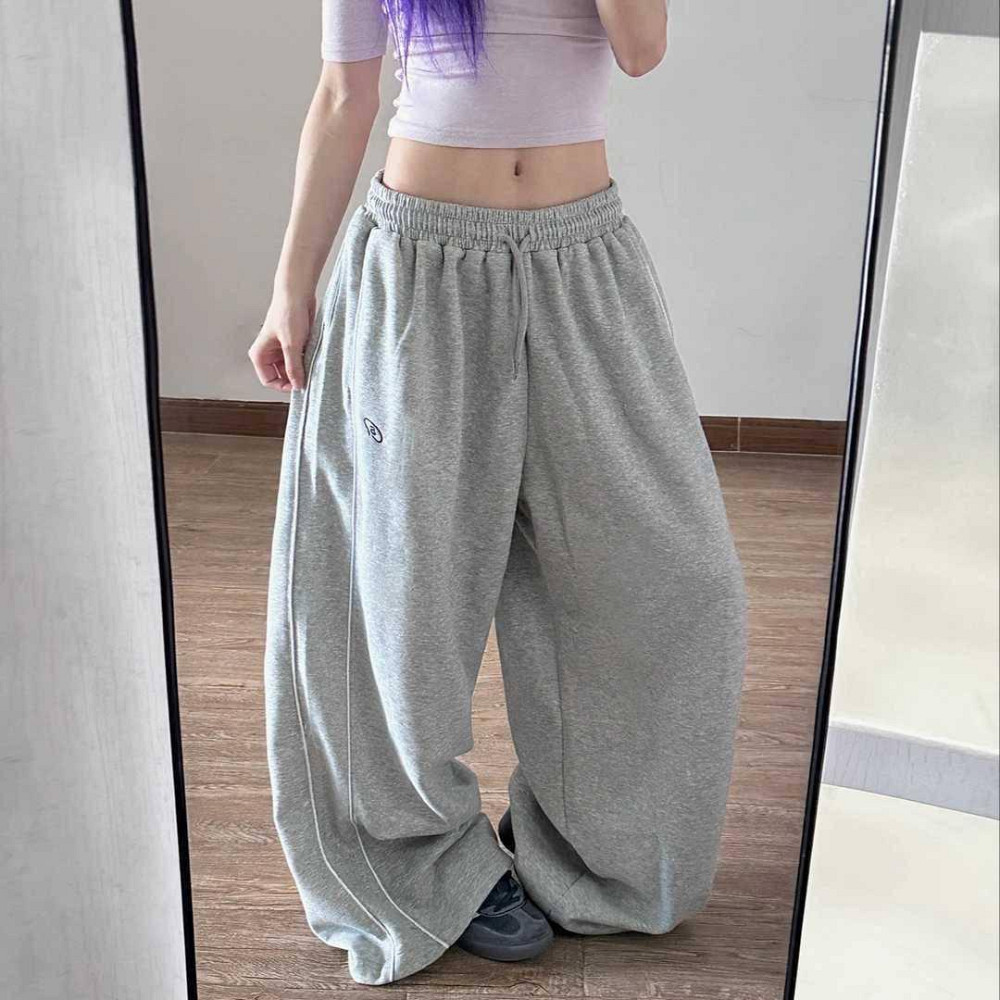 Жіночі стильні та ультрамодні широкі штани тринитка на флісі Сірий Одеса - фото 2