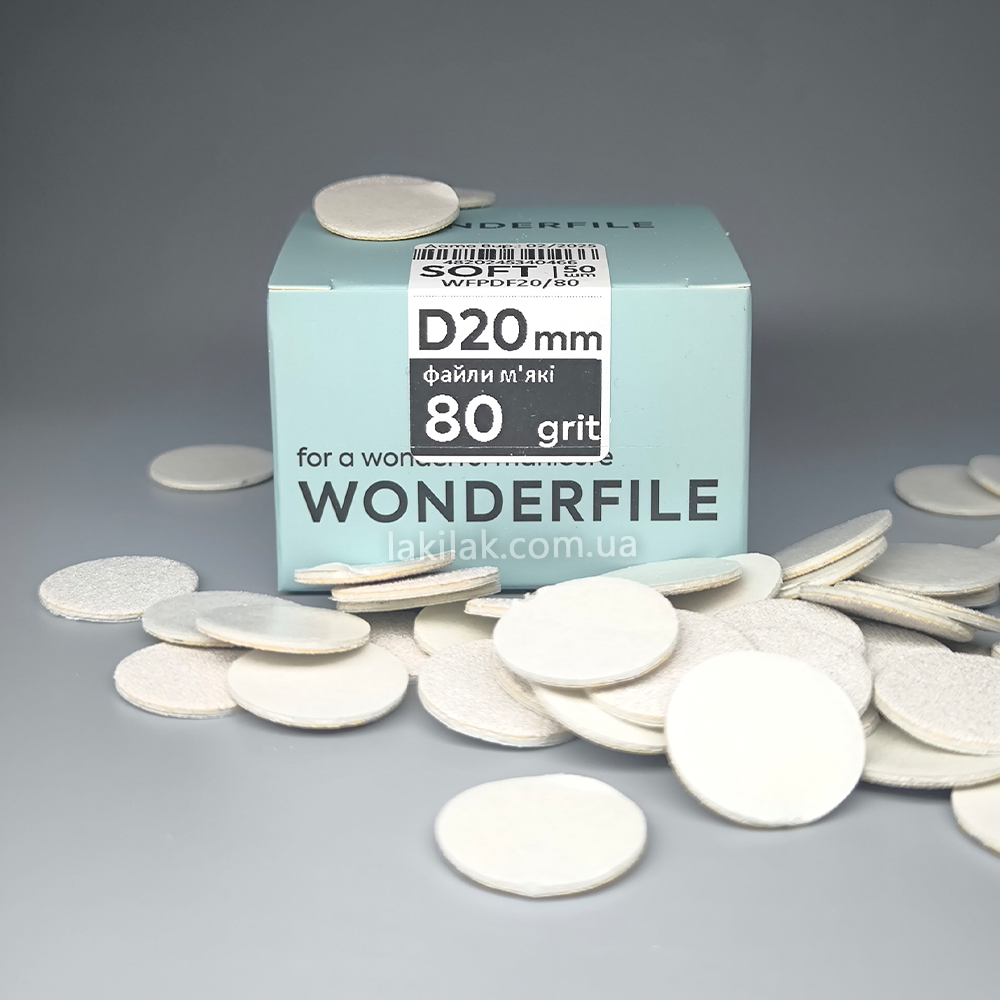 М'які змінні файли 80гріт для пододиску 20мм Wonderfile (50шт) Херсон - изображение 1