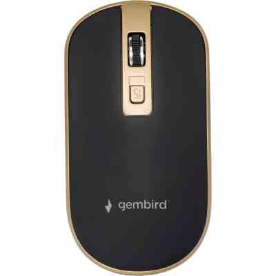 Мишка Gembird MUSW-4B-06-BG Wireless Black-Gold (MUSW-4B-06-BG) Вінниця