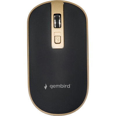 Мишка Gembird MUSW-4B-06-BG Wireless Black-Gold (MUSW-4B-06-BG) Вінниця - фото 1