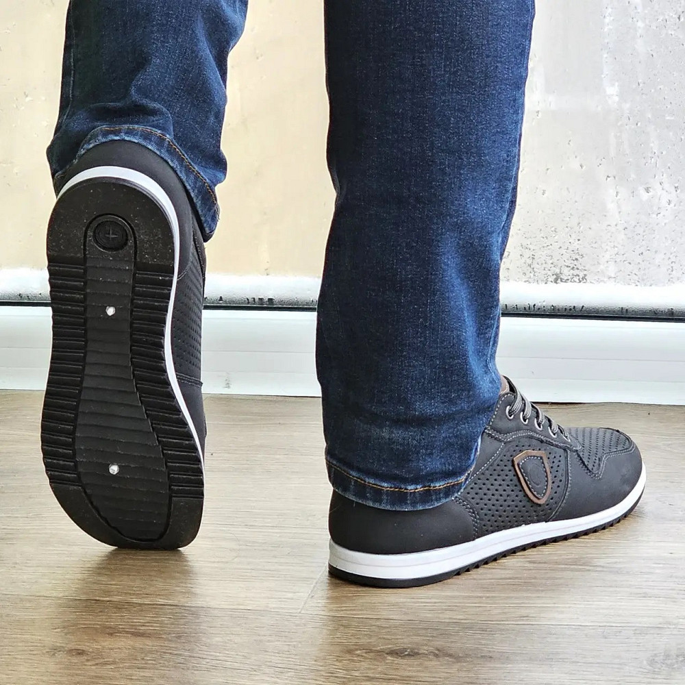 Мужские Мокасины Летние Кроссовки Сеточка Черные (размеры: 40,41,42,43,44,45) Видео Обзор - 04-1 Днепр - изображение 8