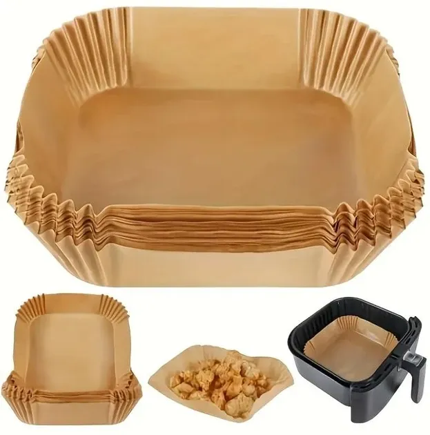 Пергаментні форми для аерогрилю та мультипечі 50 шт, 16×4.5 см, жаростійкий папір для випікання Одеса - фото 3