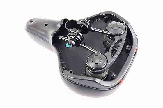 Сидіння ХВЗ 260x180мм, чорно-червоне VD837A-08 Киев