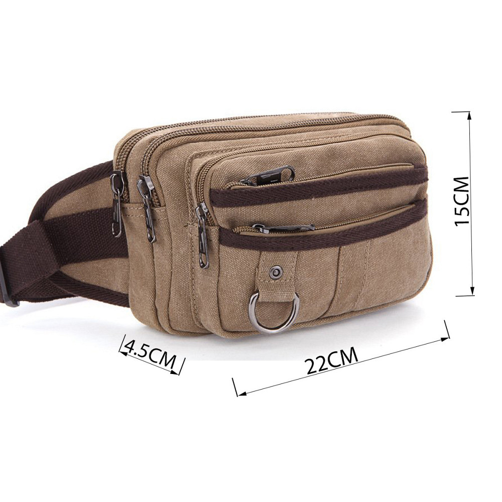 Бананка текстильная на пояс Vintage 20081 Хаки Киев - изображение 5