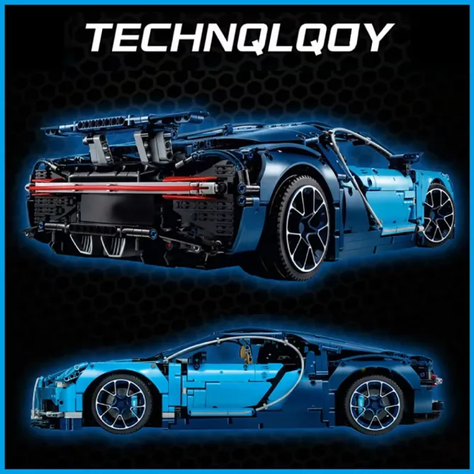 Конструктор Technik Bugatti Chiron, 1280 деталей сумісний із lego-лого Київ - фото 4