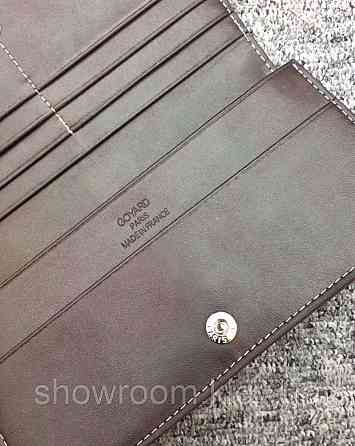 Чоловіче вертикальне портмоне Goyard (091) Lux brown Київ