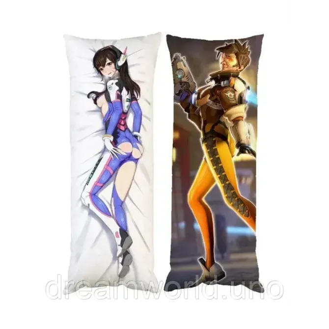Подушка дакімакура Дива Overwatch Овервотч декоративна подушка для обіймання двостороння Харків - фото 1