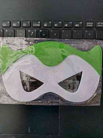 Дитяча маска Клоун one size зелено-білий Київ